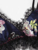Lace Trim Floral Lingerie Set