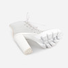 Peep Toe ankle sandals boots Transparent Cross-tied crystal square heels