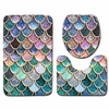 3 pcs bathroom set shiny mermaid
