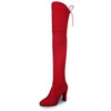Hot Women Casual Red Over the Knee boots