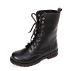 New Buckle Winter Motorcycle Boots Women British Style Ankle Boots