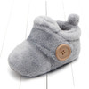 Lovely Hookloop Design Boy Girls Toddler First Walkers Baby Shoes Round Toe Flats Soft Slippers Shoes winter Baby Warm Shoes