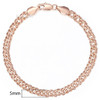 5mm Bracelet for Women Girls 585 Rose Gold Bismark Link Chain Bracelet Woman Jewelry Hot Party Jewelry Gifts 18cm 20cm GB422