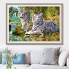 White tiger Diamond Painting