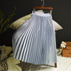 Sherhure 2019 Autumn Women Long Skirts Fashion Brand A-Line Women Pleated Skirts High Waist Women Midi Skirt Faldas Mujer Saias