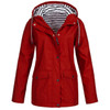 Newly Design Casual Women Windproof Overcoat Windbreaker Women Winter Coat and Jacket Zipper Outfit Hoody Coat with Pocket 81106