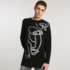 Can't be Bothered Black Sweater