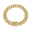 925 Sterling Silver Luxurious cuban link Bracelet Hip Hop