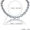 Hip Hop Jewelry Gold Silver Cuban Link Chain Men's Necklace
