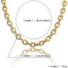 Hip Hop Jewelry Gold Silver Cuban Link Chain Men's Necklace