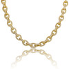 Hip Hop Jewelry Gold Silver Cuban Link Chain Men's Necklace