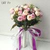 LKY Fr Bridal Bouquet Artificial Roses Wedding Bouquet for Bridesmaids Bride Wedding Flowers Bridal Bouquet Marriage Accessories LKY Fr Bridal Bouquet Artificial Roses Wedding Bouquet for Bridesmaids Bride Wedding Flowers Bridal Bouquet Marriage Accessories