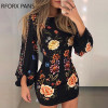 Women  Cutout Back Bishop Sleeve Floral Dress  Long Sleeve Dress bodycon dress Women  Cutout Back Bishop Sleeve Floral Dress  Long Sleeve Dress bodycon dress