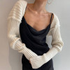 Knitted Cardigans Long Sleeve Crop Top