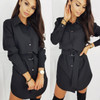 Casual Shirt Dresses Women Summer Autumn Sexy Dress Office Dress Buttons Turn-Down Long Sleeve Bandage Elegant Dresses Vestidos Casual Shirt Dresses Women Summer Autumn Sexy Dress Office Dress Buttons Turn-Down Long Sleeve Bandage Elegant Dresses Vestidos