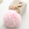 23 Colors Fluffy Artificial Rabbit Fur Ball Key Chain