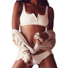 Womail Swimwear Women 2018 Sexy buttons Bikini Set Solid Swimsuit Push Up Padded Bra Swiming suit maio feminino praia #NY23