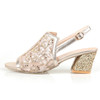 Woman Sandals Gold Open Toe Sandal Lace Dress Shoes