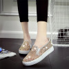 Rhinestones Women Flats Casual Cut Outs Shoes