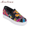 Women Shoes Casual Flats Shoes Embroidered Slip On Female Comfortable Shoes