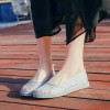 New Women's Shoes Flat Casual Shoes Woman Mesh Breathable Hollow Loafers