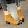 Square Heel Boots Women Winter Chelsea Boots