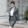 High Quality Fabric Autumn Winter Formal Uniform Styles Women Business Suits With Tops and Skirt Ladies Office Blazers Sets