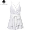Lily Rosie Girl V Neck Sexy Female Playsuit Plaid Boho Floral Playsuit Shorts Jumpsuit Romper Bodysuit for Women 2018 Streetwear Lily Rosie Girl V Neck Sexy Female Playsuit Plaid Boho Floral Playsuit Shorts Jumpsuit Romper Bodysuit for Women 2018 Streetwear