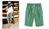 2019 Summer Plus size Shorts Women Candy Color Elastic Waist Comfortable Cotton Short Female shorts Large Size 7XL