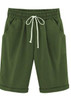 Summer Large Size Shorts Women Candy Color Elastic Comfortable Cotton Womens Short Female shorts Plus size M-7xL 8XL  8 Color