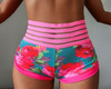 Women Pockets Workout Sexy Leggings Pink High Waist Push Up Leggings Summer Lady Fitness Floral Print Legging Pants Plus Size