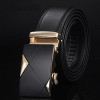 DWTS Men Belt Male Genuine Leather Belt Strap Belts For Men Top Quality Automatic Buckle black Belts Cummerbunds cinturon hombre