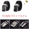 DWTS Men Belt Male Genuine Leather Belt Strap Belts For Men Top Quality Automatic Buckle black Belts Cummerbunds cinturon hombre