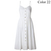 Women's Summer Dress Button Decorated Print Dress Women's Summer Dress Button Decorated Print Dress