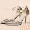 Stiletto  High Heeled  Ankle Strap  Point Toe  Date Event Pumps