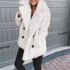 Women's Fashion Loose Plush Lapel Cardigan