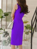 Boat Neck  Plain Bodycon Dress