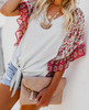Fashion Casual  Short Sleeved Printed Top T-Shirt