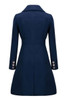 Lapel Double Breasted Plain Woolen Coats