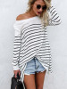 Round Neck  Stripes T-Shirts