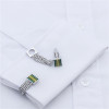 Classical Crystal Chain Cufflinks