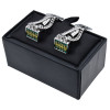 Classical Crystal Chain Cufflinks
