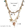 Natural Sea Shells Pearl Charm Necklace