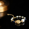 Handmade Fresh Water Pearl Natural Stone Adjustable Bracelet