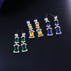 Crystal Zircon Earrings and Necklace Bridal Jewelry Set