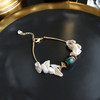 Natural Baroque Pearl Glaze Adjustable Bracelet