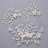 3Pc. Handmade Pearl Bead Bridal Hair Jewelry