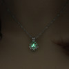 Luminous Glow in Dark Lotus Flower Shaped Pendant Necklace Luminous Glow in Dark Lotus Flower Shaped Pendant Necklace