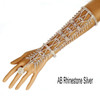 Pave Crystal Rhinestone Arm Hand Bracelet