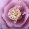 Hollow Flower Pendant Necklace